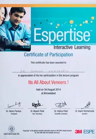 Award certificate